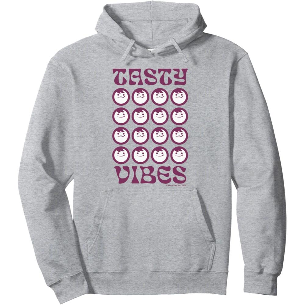 image:imageMaruchan Instant Lunch Groovy Tasty Vibes Grid Logo Pullover HoodieHeather Grey