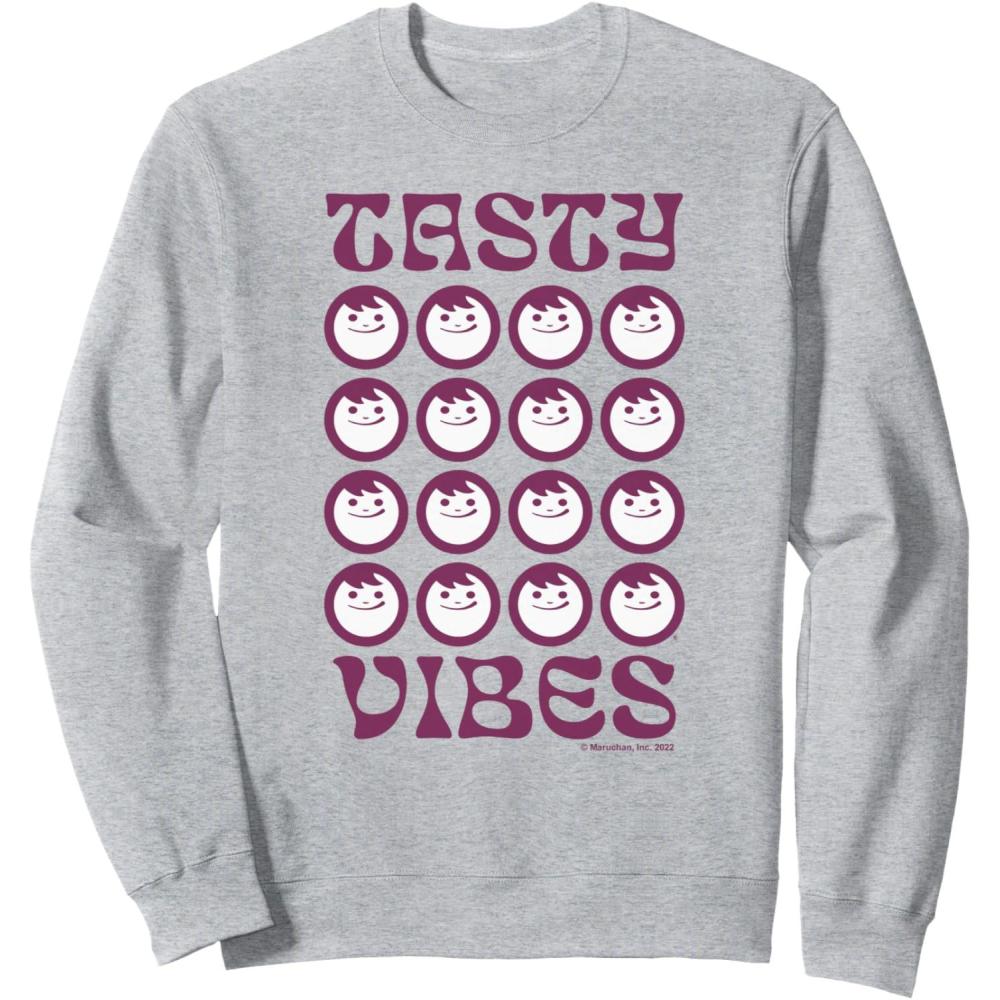 image:imageMaruchan Instant Lunch Groovy Tasty Vibes Grid Logo SweatshirtHeather Grey
