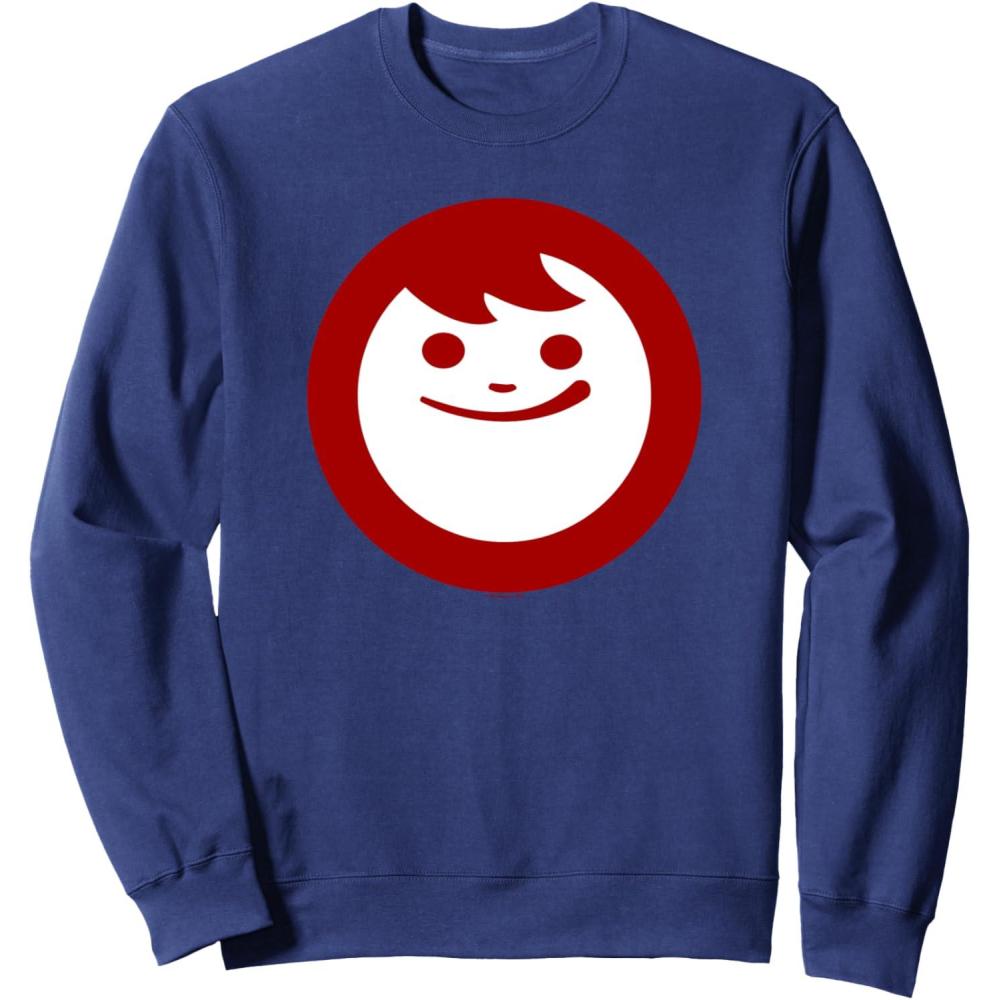 image:imageMaruchan Instant Lunch Happy Face Classic Logo SweatshirtNavy Blue