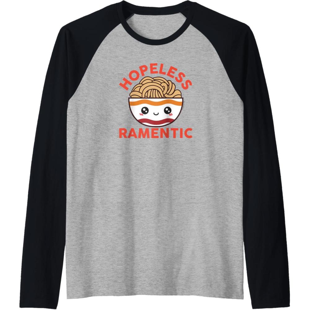 image:imageMaruchan Instant Lunch Hopeless Ramentic Cute Bowl Raglan Baseball TeeBlackAthletic Heather