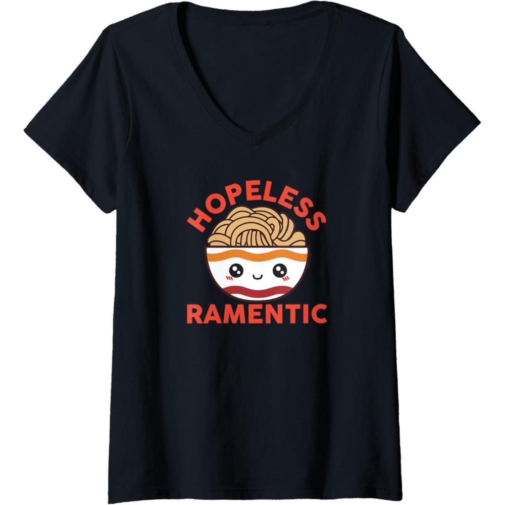 image:imageMaruchan Instant Lunch Hopeless Ramentic Cute Bowl VNeck TShirtBlack