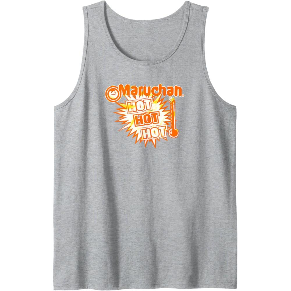 image:imageMaruchan Instant Lunch Hot Hot Hot Thermometer Logo Tank TopHeather Grey