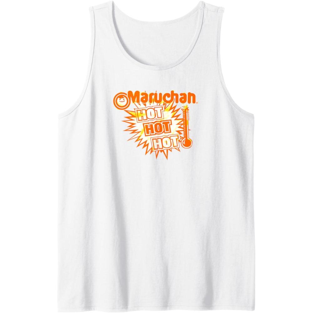 image:imageMaruchan Instant Lunch Hot Hot Hot Thermometer Logo Tank TopWhite