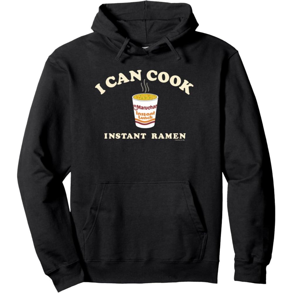 image:imageMaruchan Instant Lunch I Can Cook Instant Ramen Cup Logo Pullover HoodieBlack