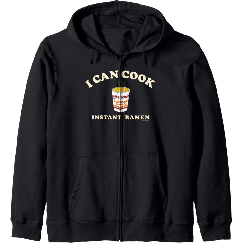 image:imageMaruchan Instant Lunch I Can Cook Instant Ramen Cup Logo Zip HoodieBlack