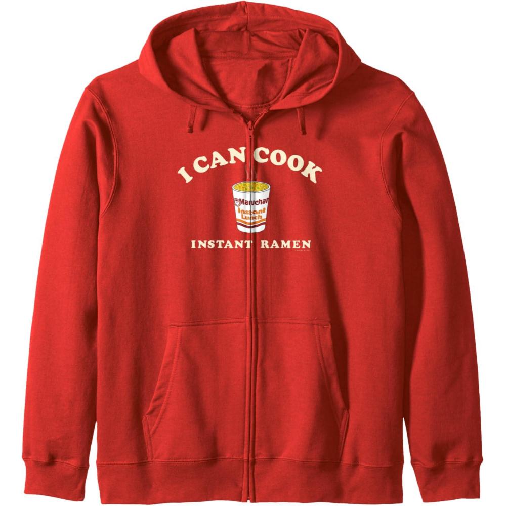 image:imageMaruchan Instant Lunch I Can Cook Instant Ramen Cup Logo Zip HoodieRed