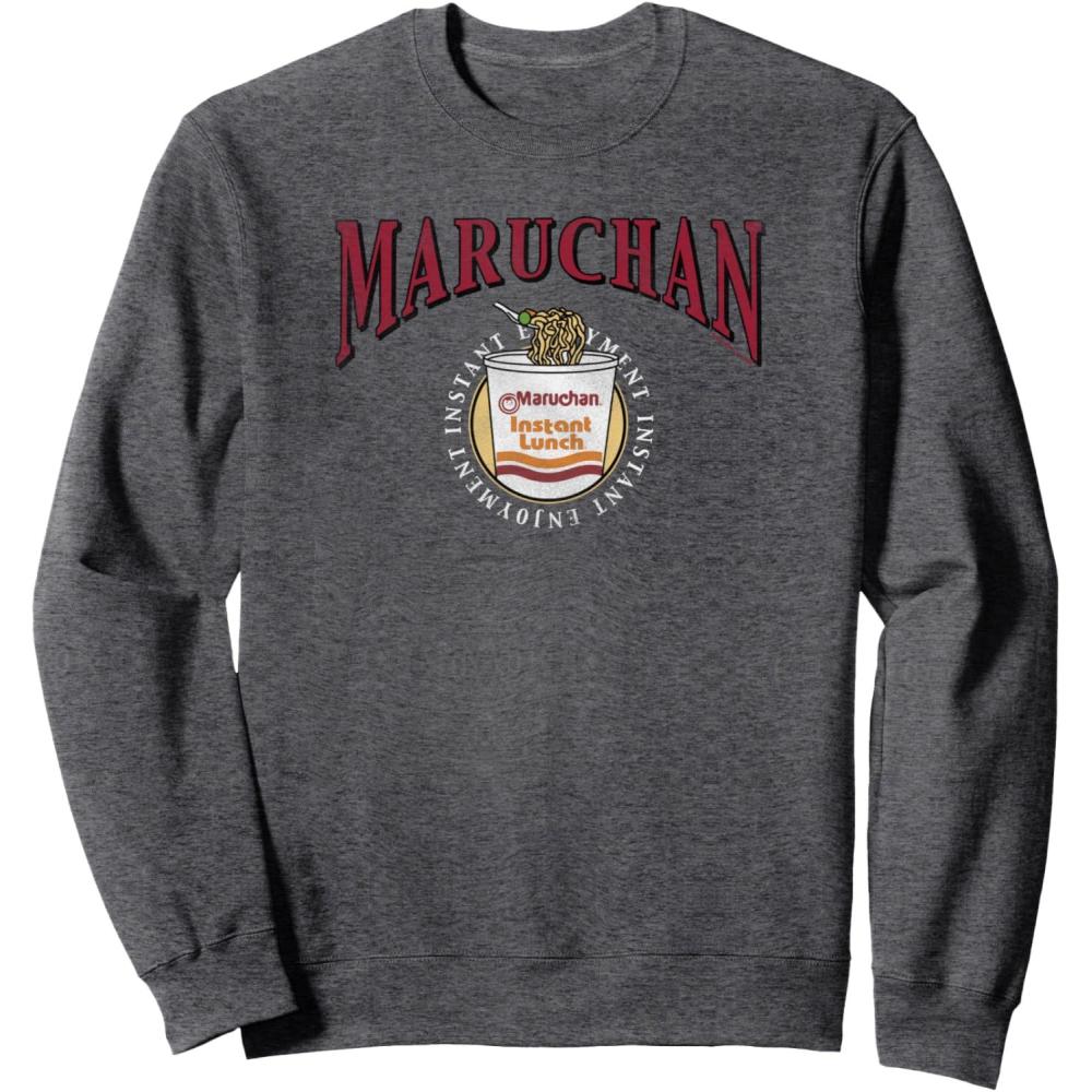 image:imageMaruchan Instant Lunch Instant Enjoyment Logo SweatshirtDark Heather Grey