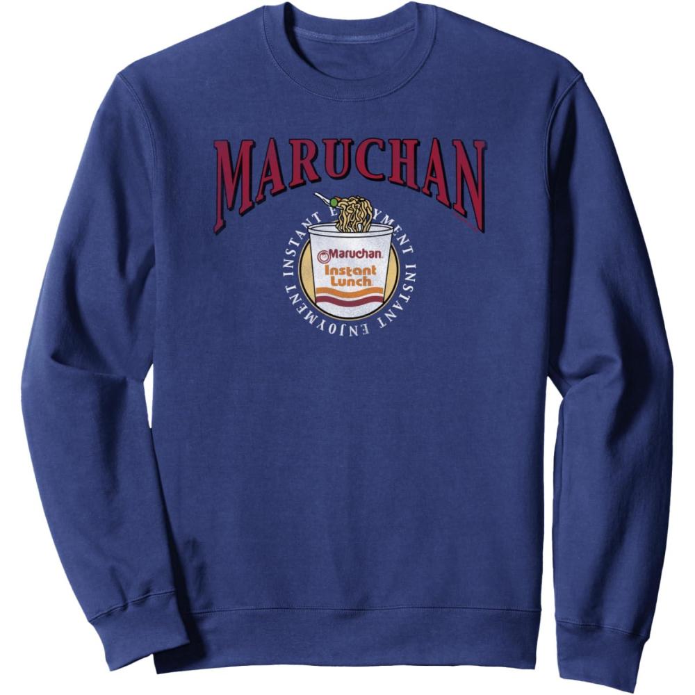 image:imageMaruchan Instant Lunch Instant Enjoyment Logo SweatshirtNavy Blue
