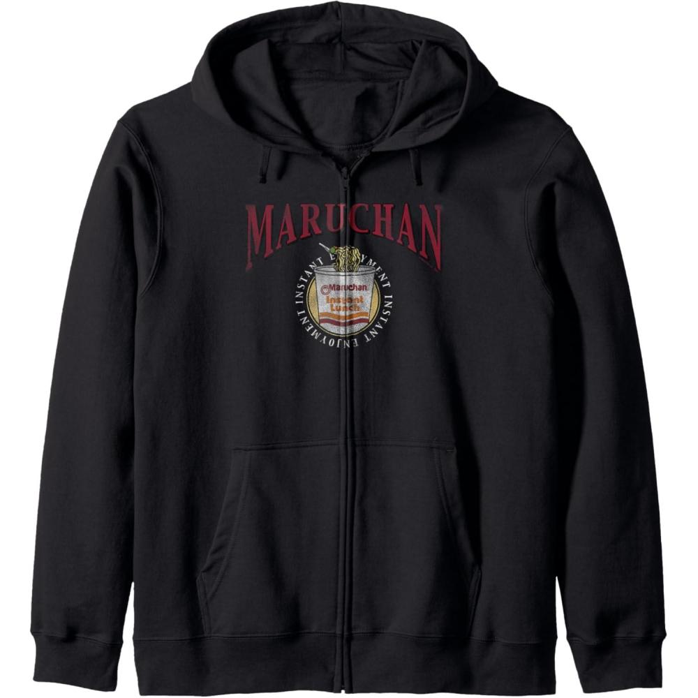 image:imageMaruchan Instant Lunch Instant Enjoyment Logo Zip HoodieBlack