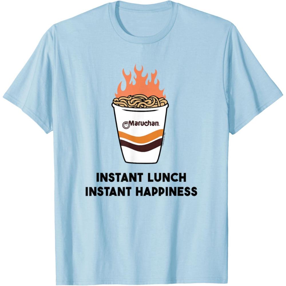 image:imageMaruchan Instant Lunch Instant Happiness Fiery Noodles TShirtBaby Blue