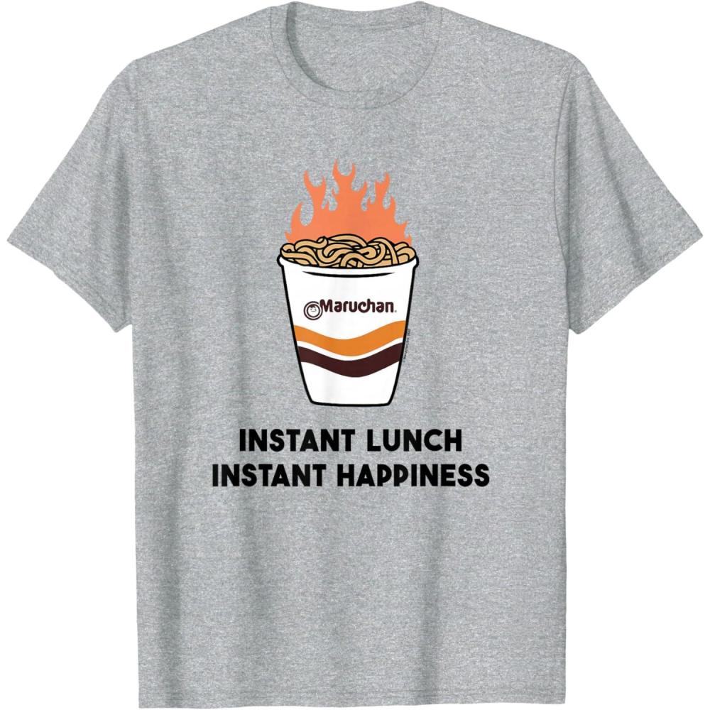 image:imageMaruchan Instant Lunch Instant Happiness Fiery Noodles TShirtHeather Grey