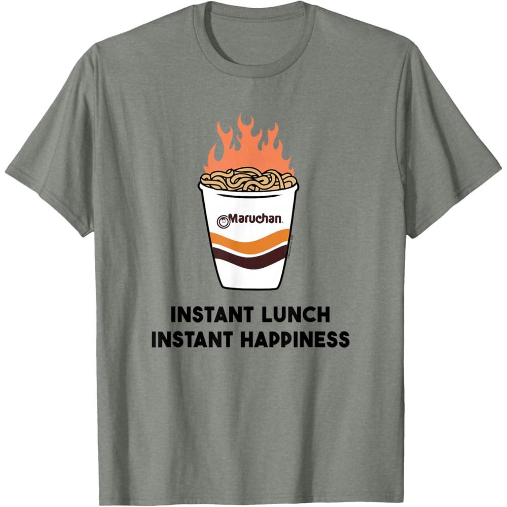 image:imageMaruchan Instant Lunch Instant Happiness Fiery Noodles TShirtOlive Heather