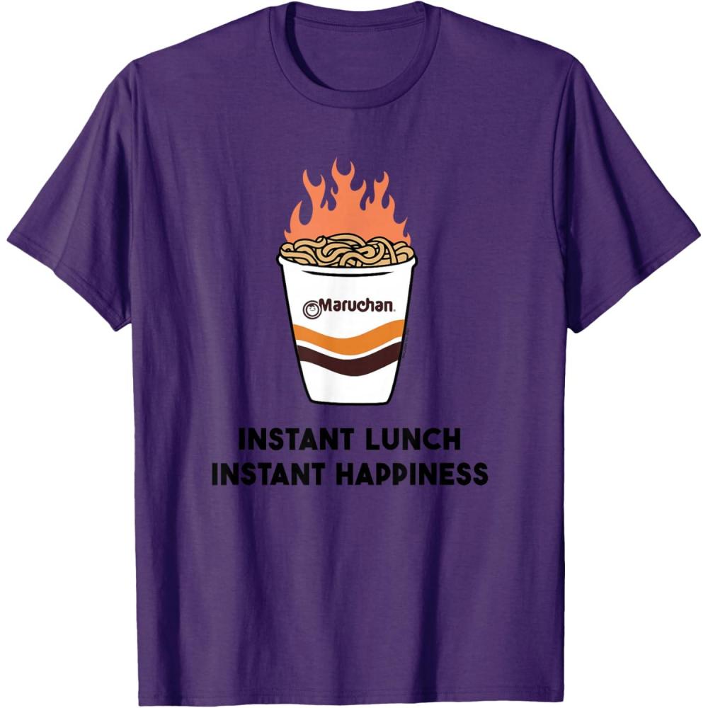 image:imageMaruchan Instant Lunch Instant Happiness Fiery Noodles TShirtPurple