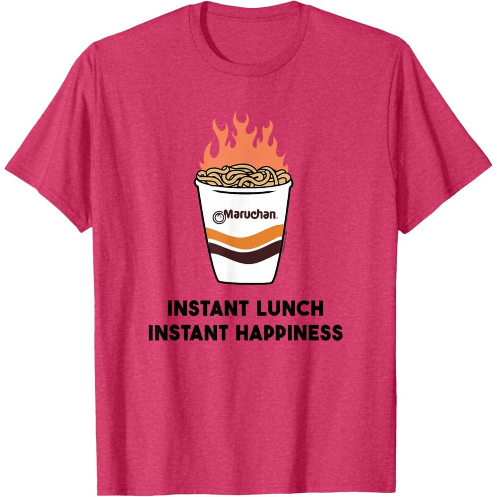 image:imageMaruchan Instant Lunch Instant Happiness Fiery Noodles TShirtRed Heather