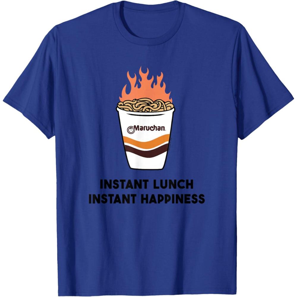image:imageMaruchan Instant Lunch Instant Happiness Fiery Noodles TShirtRoyal Blue