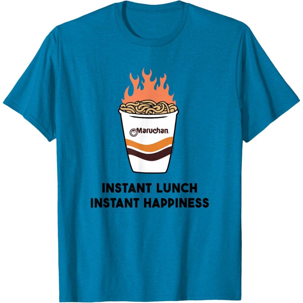 image:imageMaruchan Instant Lunch Instant Happiness Fiery Noodles TShirtSapphire Blue