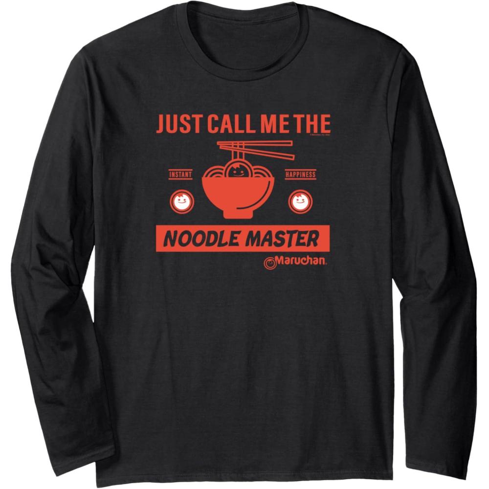 image:imageMaruchan Instant Lunch Just Call Me The Noodle Master Long Sleeve TShirtBlack