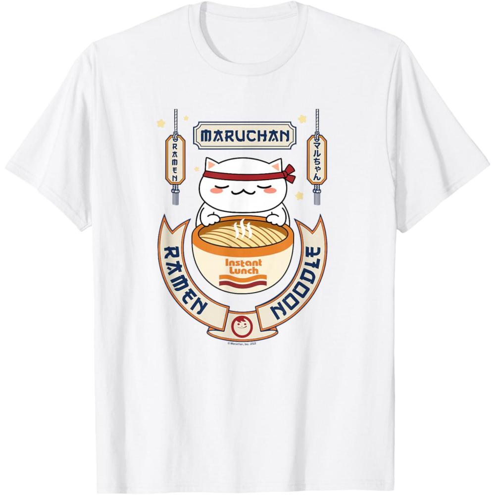 image:imageMaruchan Instant Lunch Kawaii Cat Ramen Noodle Bowl TShirtWhite