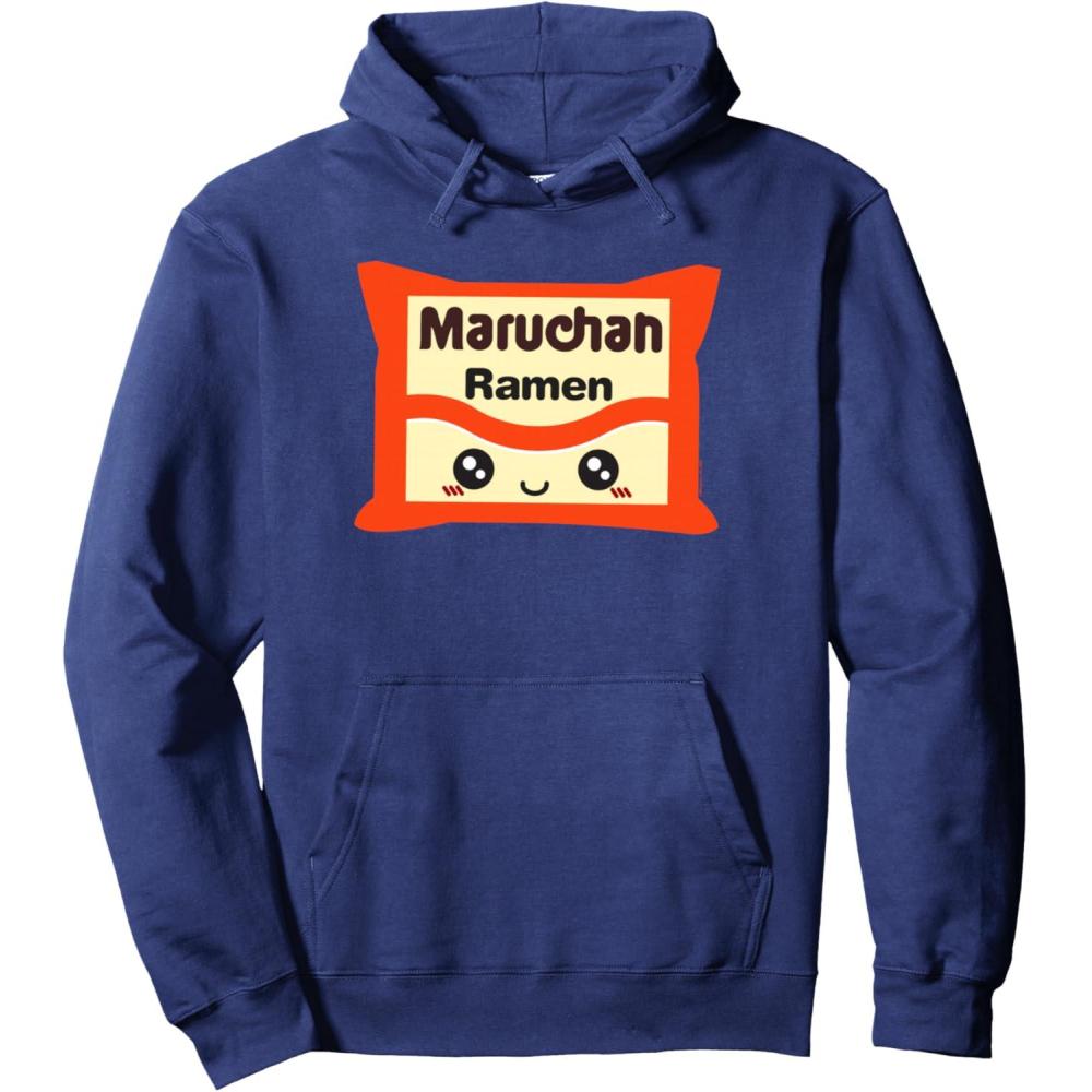 image:imageMaruchan Instant Lunch Kawaii Cute Package Logo Pullover HoodieNavy Blue