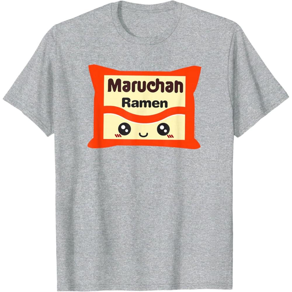 image:imageMaruchan Instant Lunch Kawaii Cute Package Logo TShirtHeather Grey