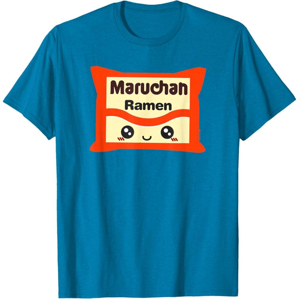 image:imageMaruchan Instant Lunch Kawaii Cute Package Logo TShirtSapphire Blue