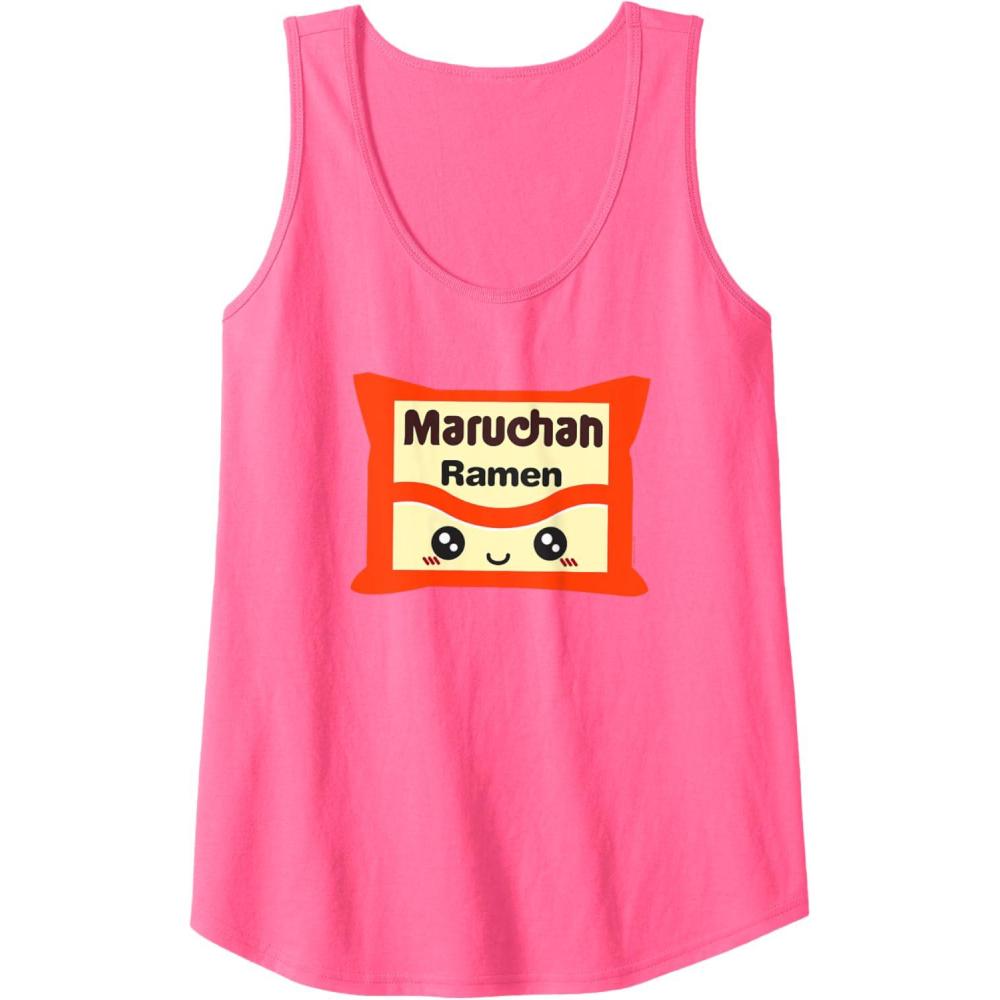 image:imageMaruchan Instant Lunch Kawaii Cute Package Logo Tank TopNeon Pink