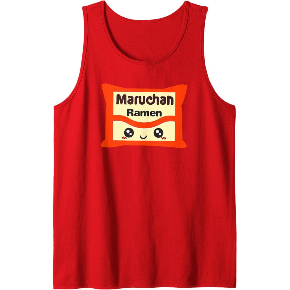 image:imageMaruchan Instant Lunch Kawaii Cute Package Logo Tank TopRed