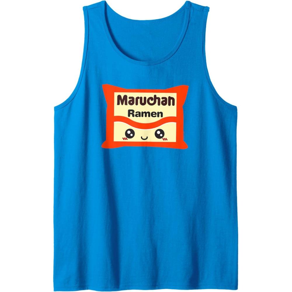 image:imageMaruchan Instant Lunch Kawaii Cute Package Logo Tank TopSapphire Blue