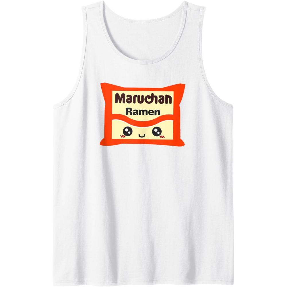 image:imageMaruchan Instant Lunch Kawaii Cute Package Logo Tank TopWhite