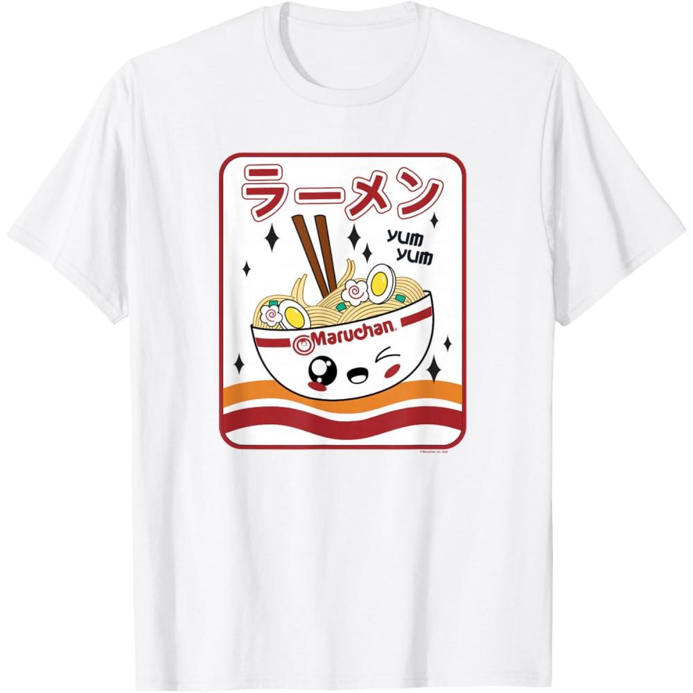 image:imageMaruchan Instant Lunch Kawaii Katakana Ramen Bowl Portrait TShirtWhite