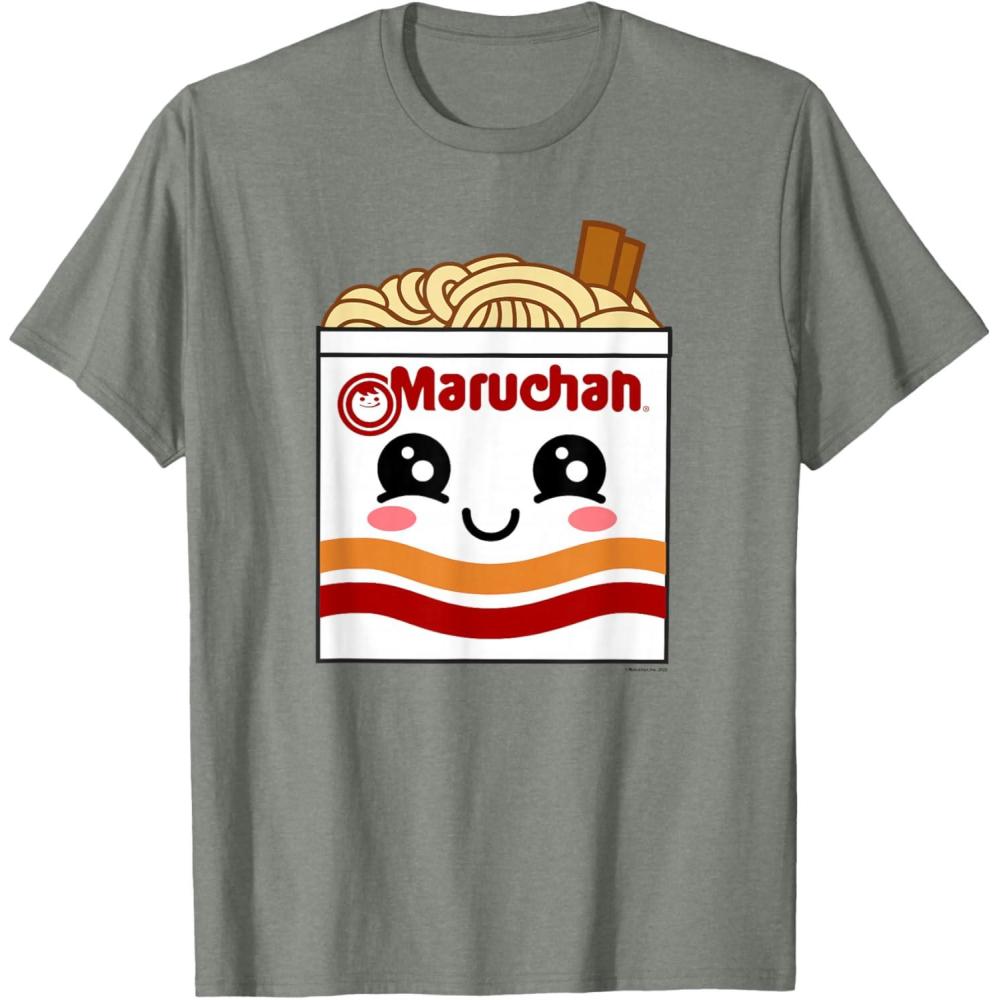 image:imageMaruchan Instant Lunch Kawaii Ramen Cup Logo TShirtOlive Heather