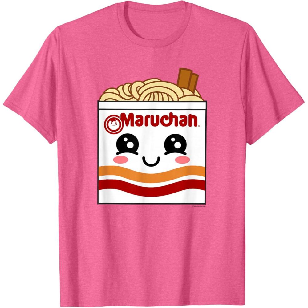 image:imageMaruchan Instant Lunch Kawaii Ramen Cup Logo TShirtPink Heather