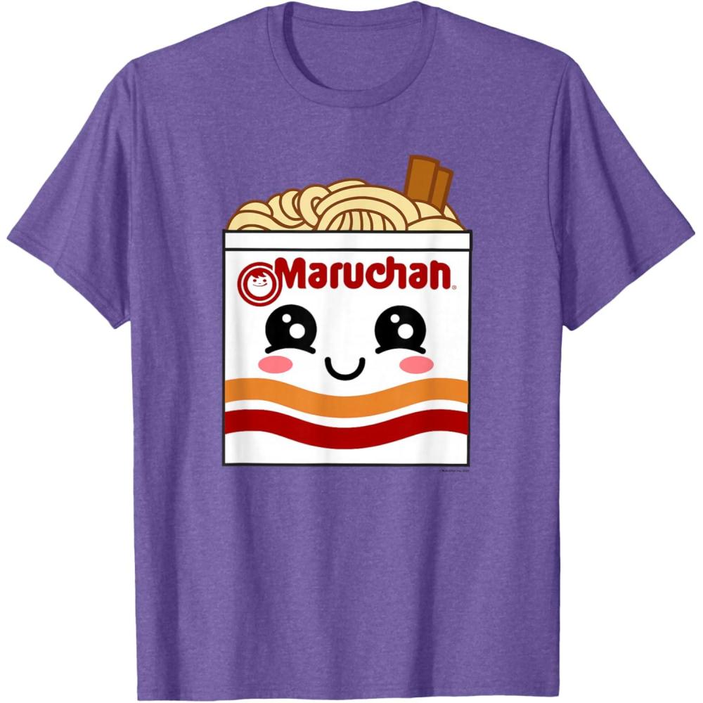 image:imageMaruchan Instant Lunch Kawaii Ramen Cup Logo TShirtPurple Heather