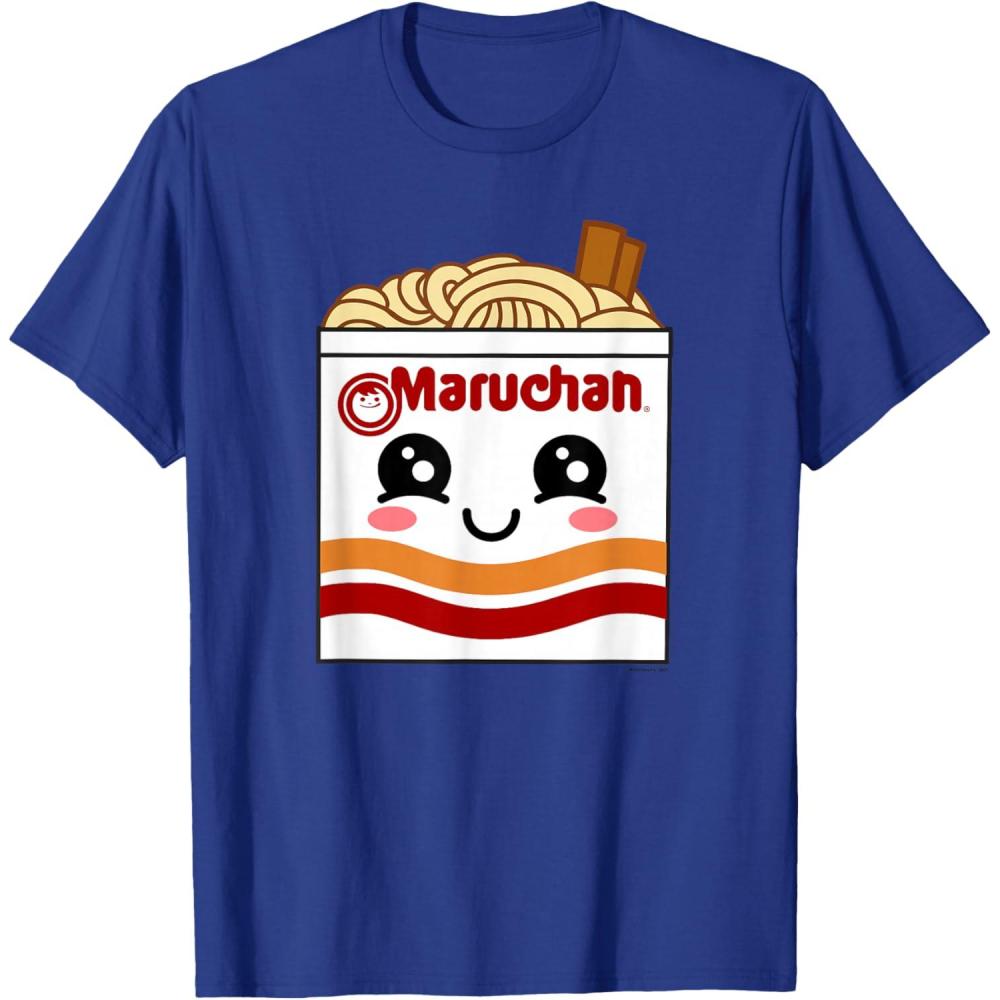 image:imageMaruchan Instant Lunch Kawaii Ramen Cup Logo TShirtRoyal Blue