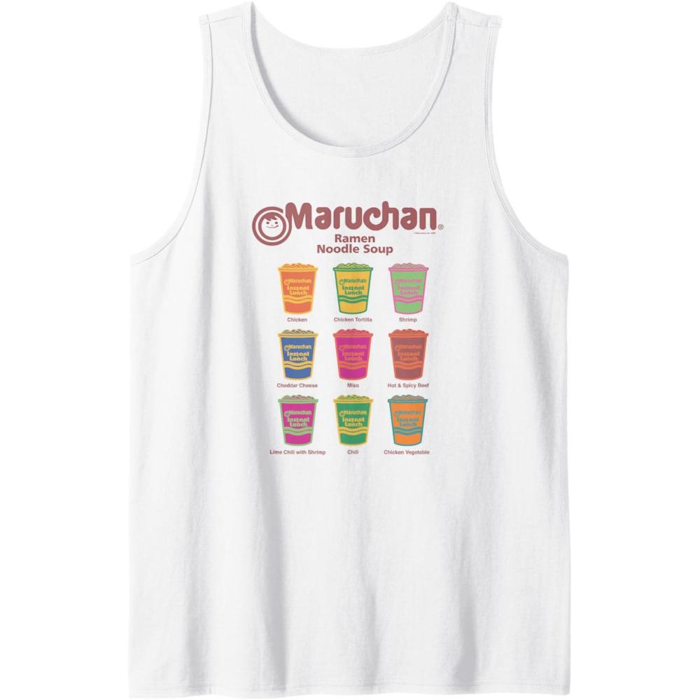 image:imageMaruchan Instant Lunch Noodle Cup Flavors Colour Pop Tank TopWhite