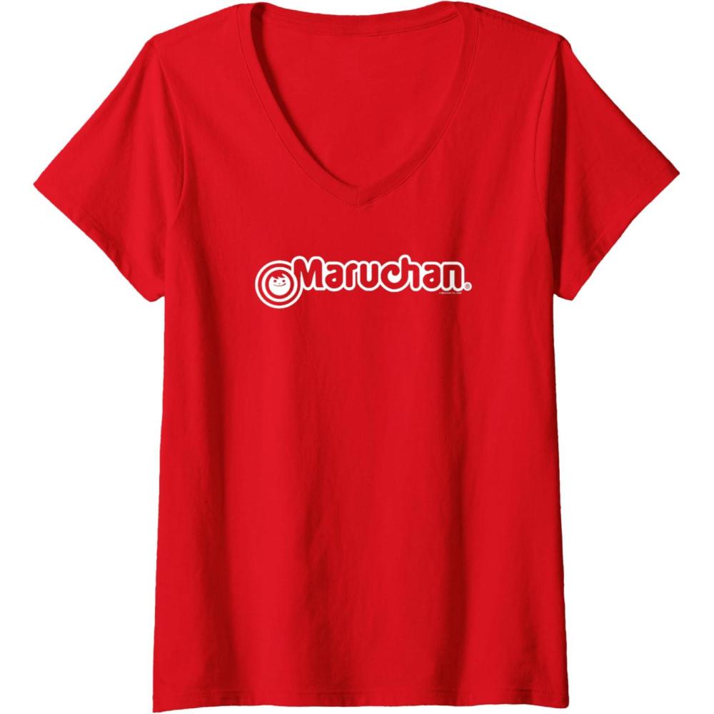 image:imageMaruchan Instant Lunch Official Classic Logo VNeck TShirtRed