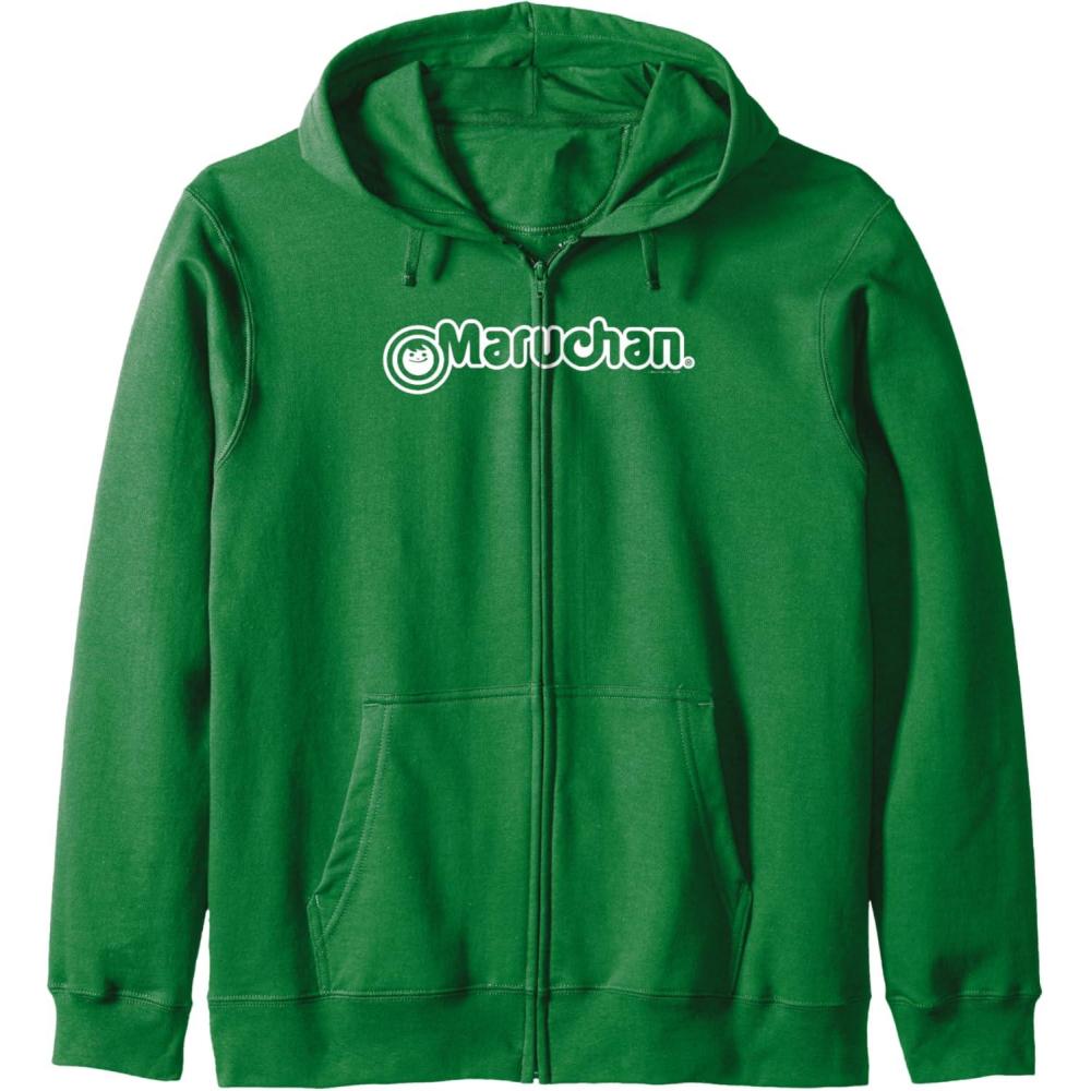 image:imageMaruchan Instant Lunch Official Classic Logo Zip HoodieDark Green