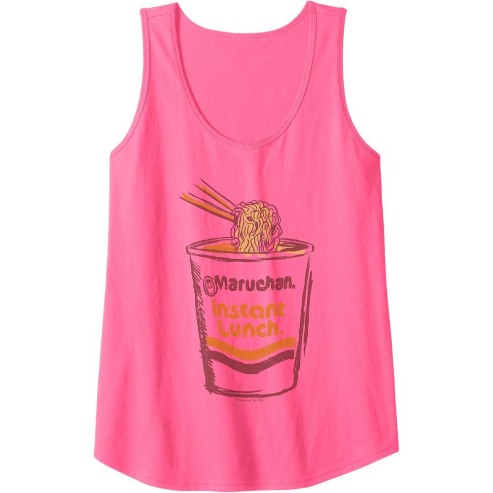 image:imageMaruchan Instant Lunch Ramen Cup Art Logo Tank TopNeon Pink