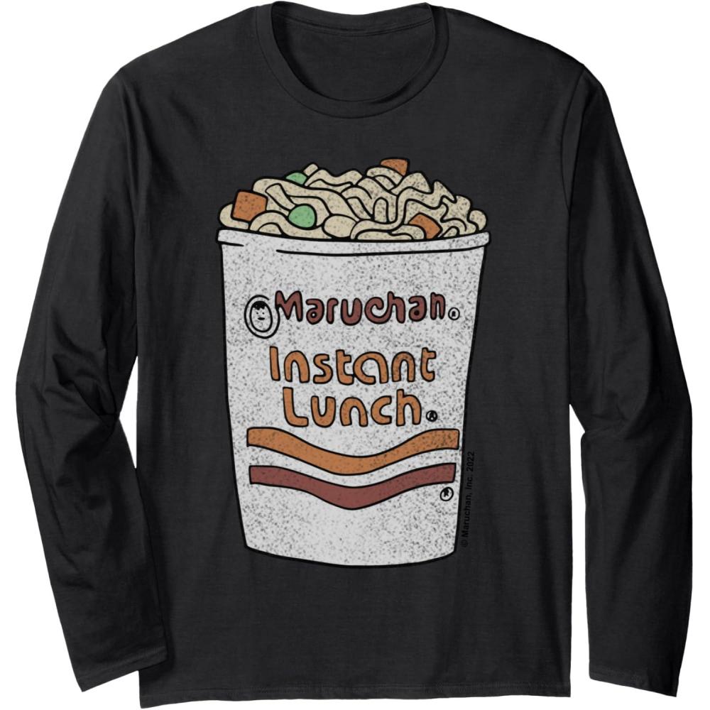 image:imageMaruchan Instant Lunch Ramen Cup Drawing Logo Long Sleeve TShirtBlack