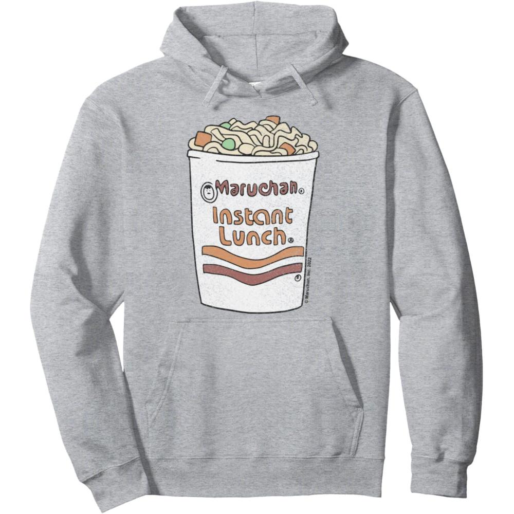 image:imageMaruchan Instant Lunch Ramen Cup Drawing Logo Pullover HoodieHeather Grey
