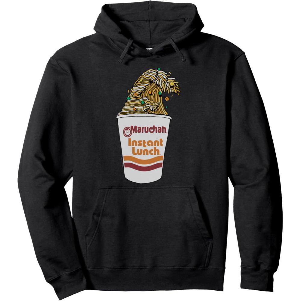 image:imageMaruchan Instant Lunch Ramen Cup Noodle Wave Logo Pullover HoodieBlack