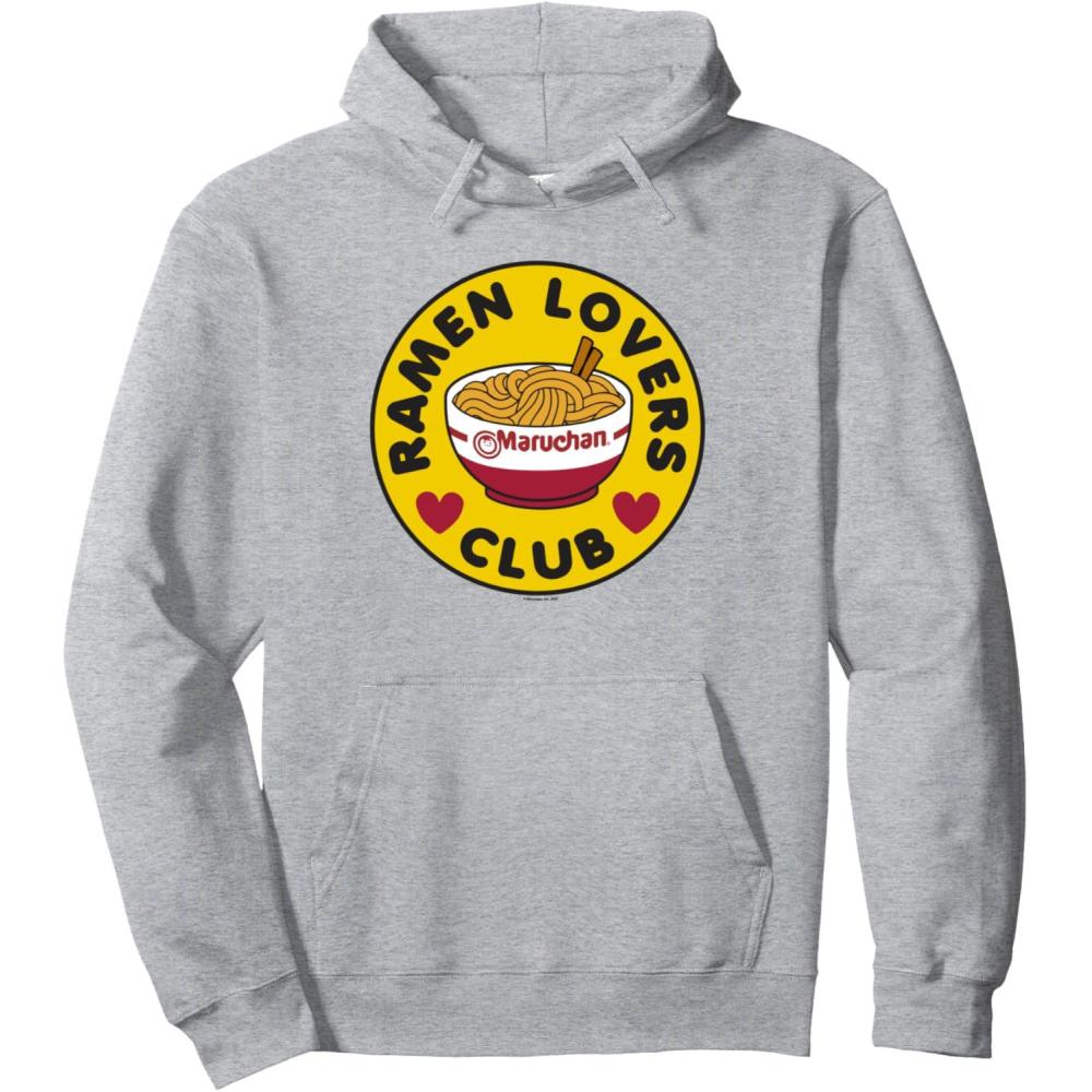 image:imageMaruchan Instant Lunch Ramen Lovers Club Bowl Logo Pullover HoodieHeather Grey