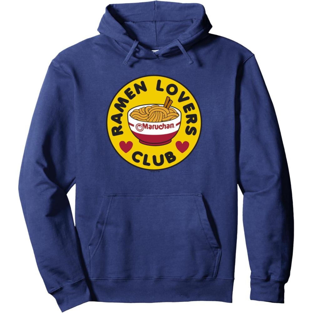 image:imageMaruchan Instant Lunch Ramen Lovers Club Bowl Logo Pullover HoodieNavy Blue