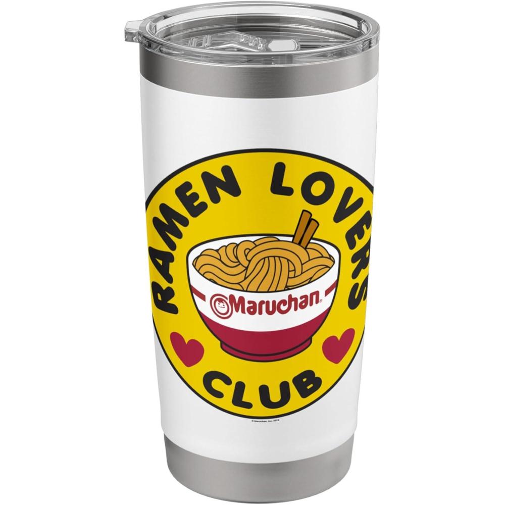 image:imageMaruchan Instant Lunch Ramen Lovers Club Bowl Logo Stainless Steel Insulated TumblerWhite