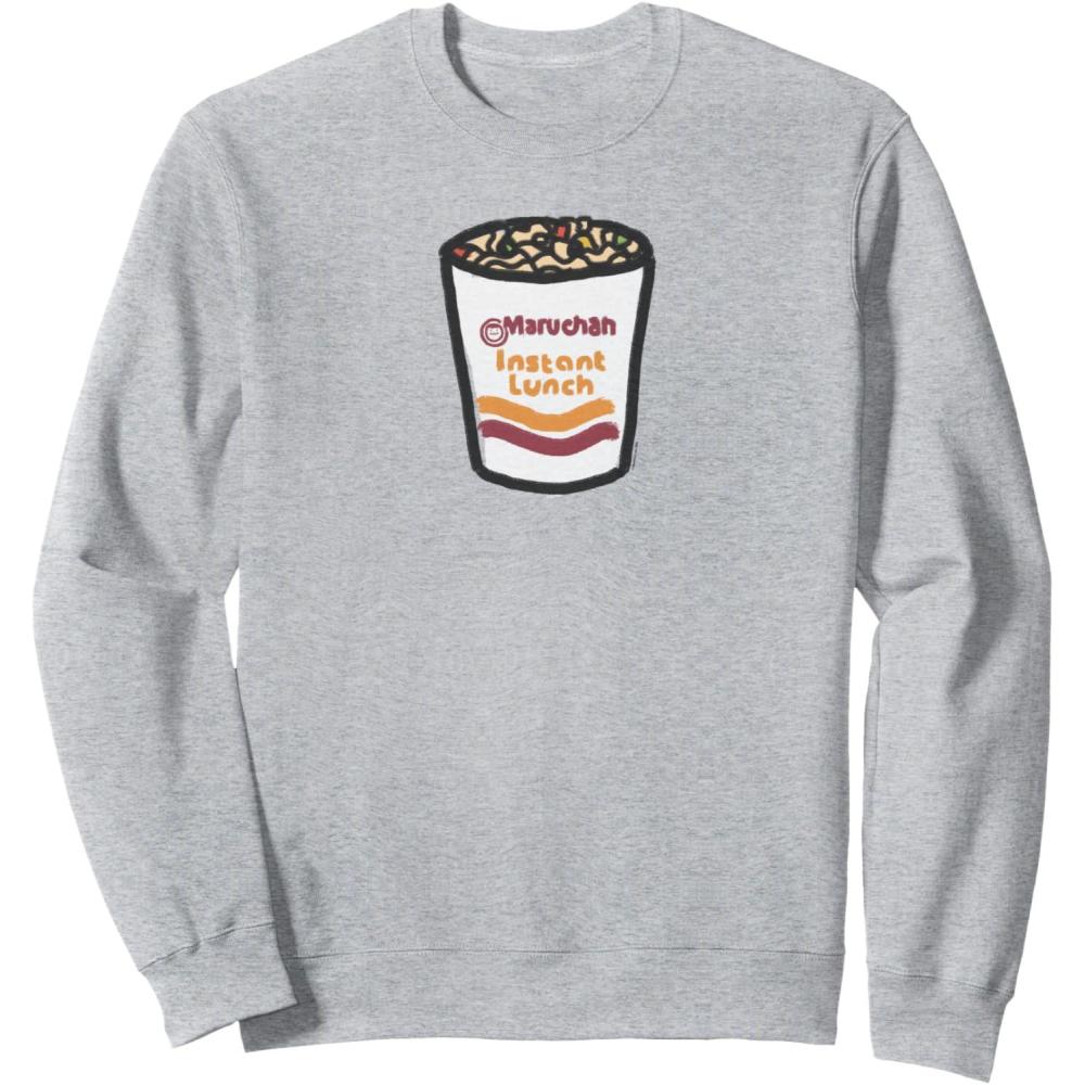 image:imageMaruchan Instant Lunch Ramen Noodle Doodle SweatshirtHeather Grey