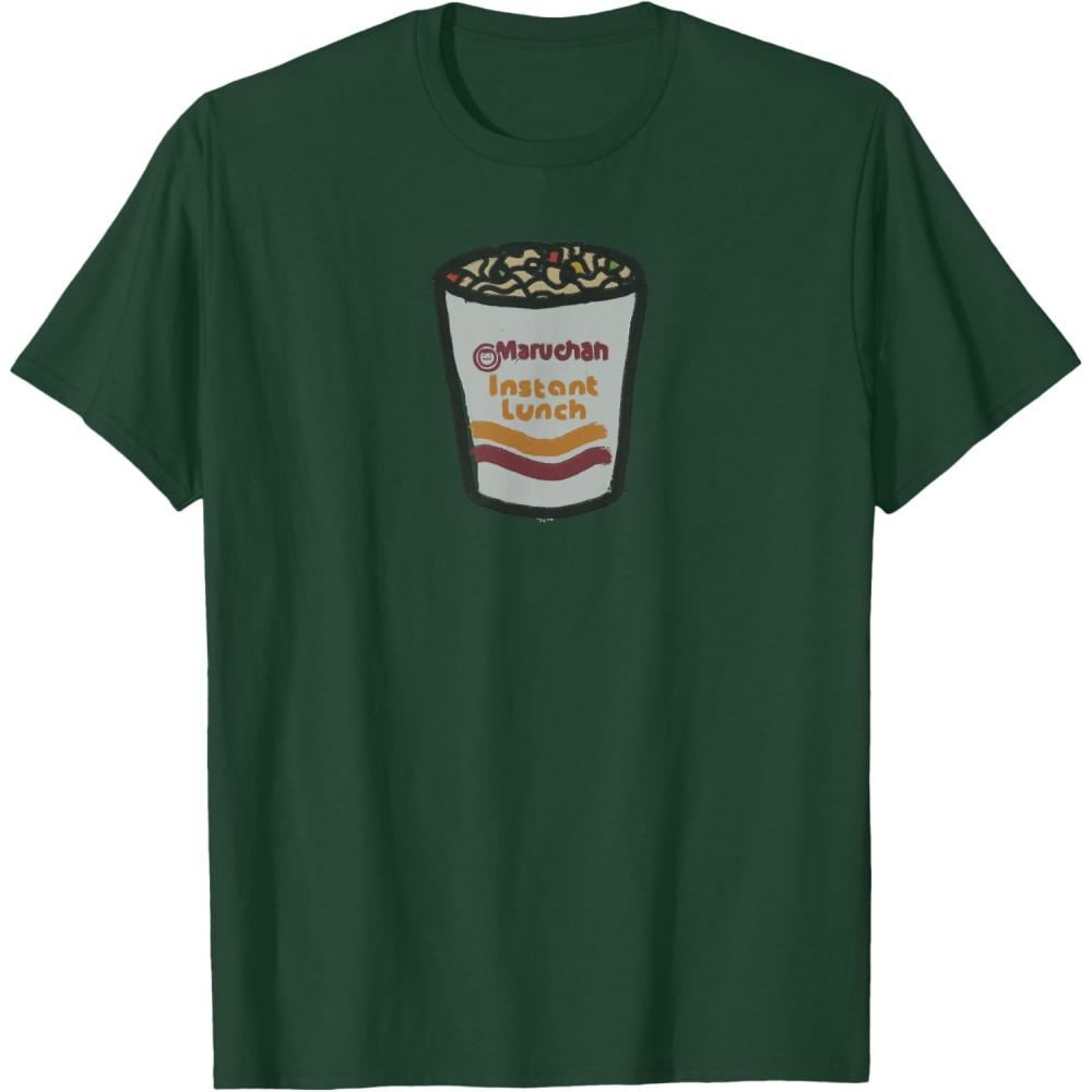 image:imageMaruchan Instant Lunch Ramen Noodle Doodle TShirtDark Green