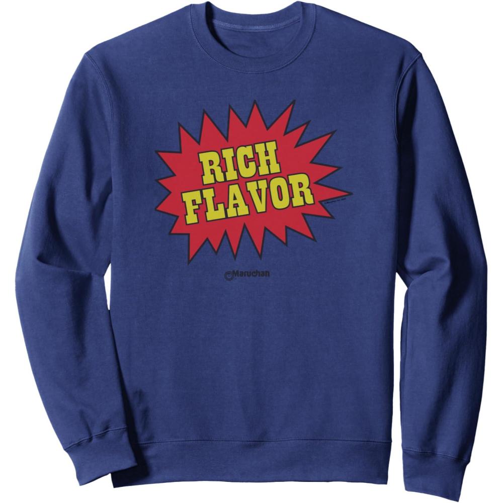 image:imageMaruchan Instant Lunch Rich Flavor Comic Onomatopoeia SweatshirtNavy Blue