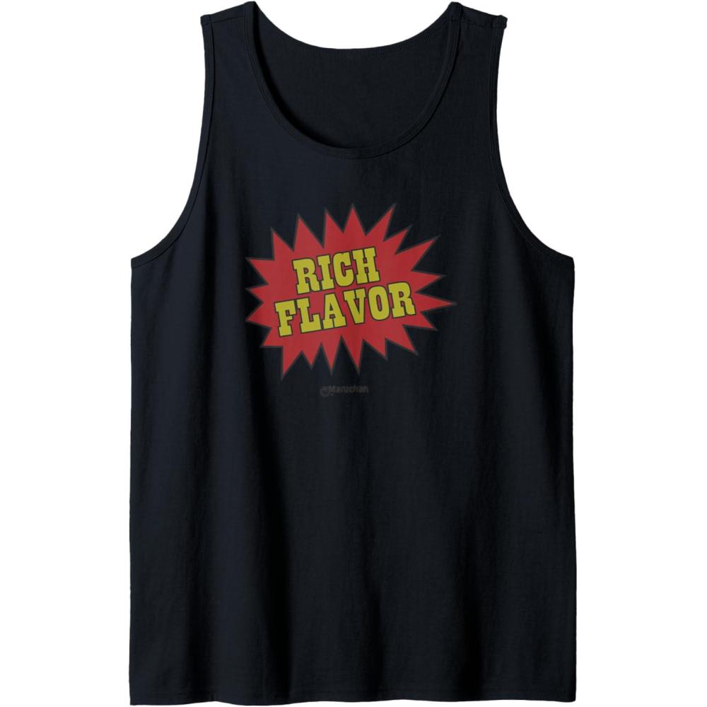 image:imageMaruchan Instant Lunch Rich Flavor Comic Onomatopoeia Tank TopBlack