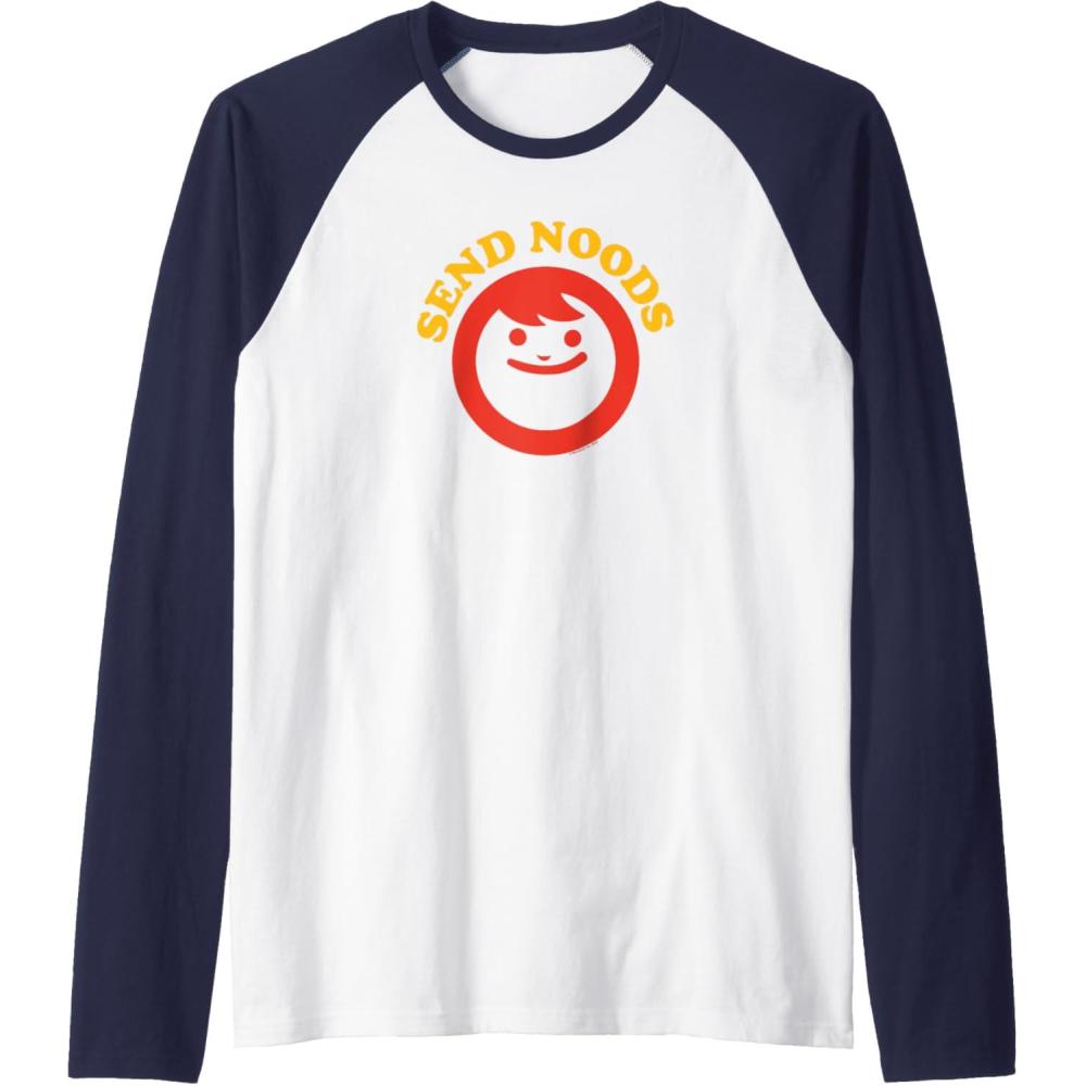 image:imageMaruchan Instant Lunch Send Noods Classic Logo Raglan Baseball TeeNavy BlueWhite