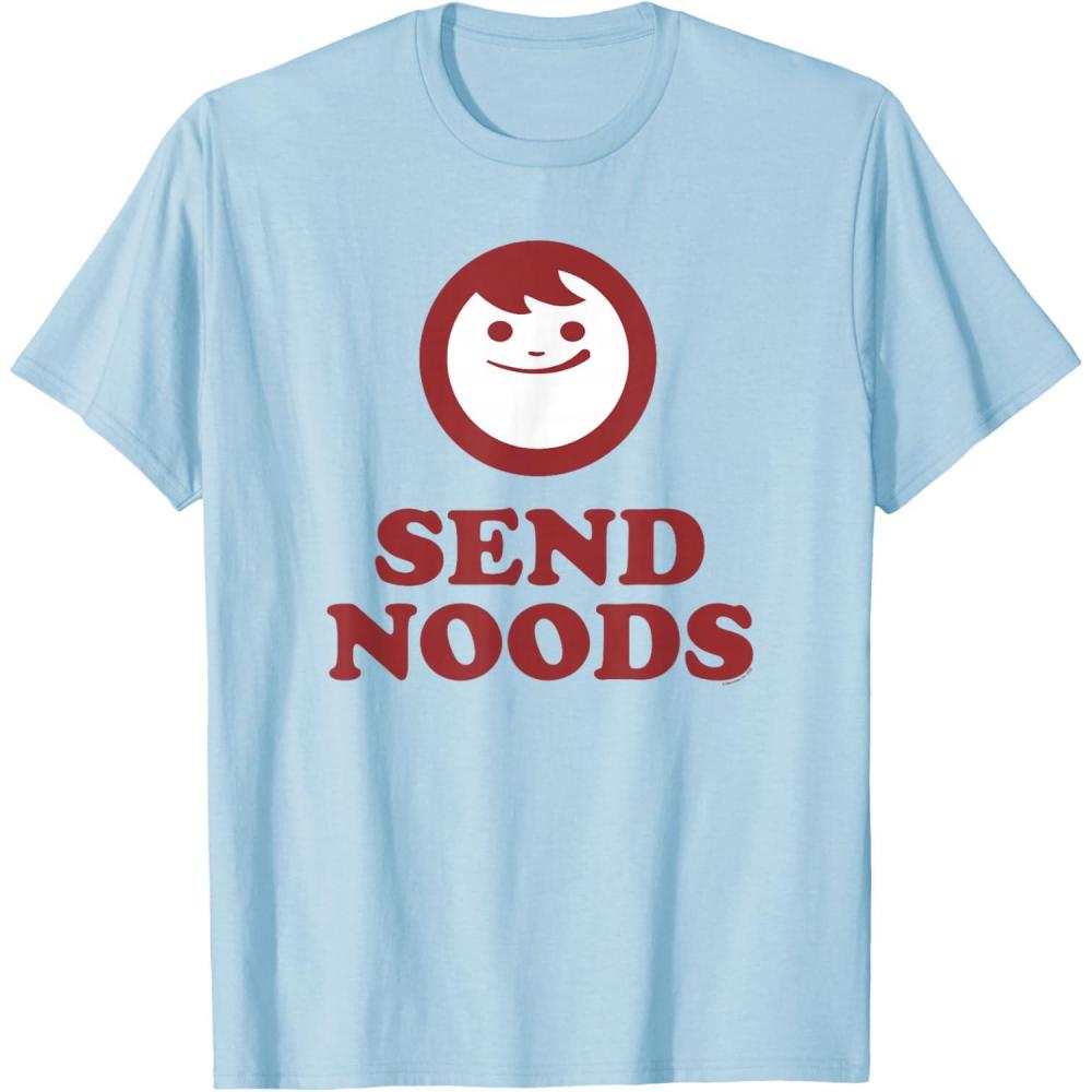 image:imageMaruchan Instant Lunch Send Noods Happy Face Logo TShirtBaby Blue